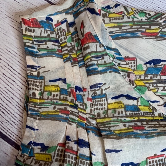 Banana Republic Seascape Print Tank Size Medium - Picture 2 of 7